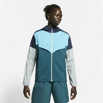 Nike Windrunner Men's Running Jacket (CZ9070) obsidian/dark teal green/reflective silver