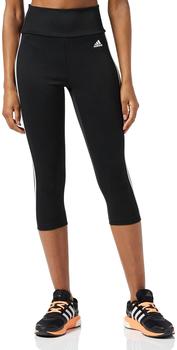 Adidas Designed 2 Move High-Rise 3-Stripes 3/4 Sport Tights black/white