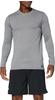 Under Armour Langarmshirt Fitted CG Crew charcoal light heather Grau male