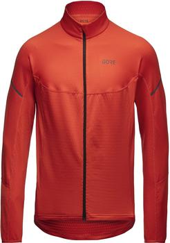 Gore M Thermo Long Sleeve Zip Shirt red