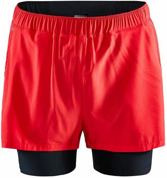 Craft Essence ADV 2-in-1 Stretch Shorts bright red