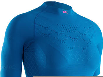X-Bionic Twyce 4.0 Run Shirt Sh Sl Wmn Teal Blue/Neon Flamingo