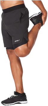 2XU Aero 2in1 7 inch Shorts (MR6536b) black/silver reflective