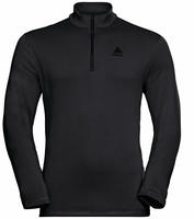 Odlo 542492-15000-M, Odlo Berra Mid Layer Half-Zip f&uuml;r Herren, M, schwarz