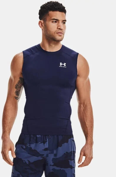 Under Armour HeatGear Armour sleeveless Shirt (1361522) navy blue