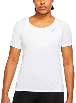 Nike Dri-FIT Race short sleeves Running Shirt Women (DD5927) white/reflective silver