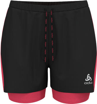 Odlo Essentials 3 Inch 2-In-1 Running Shorts (323071) black/pink