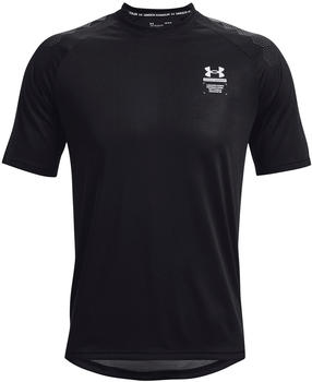 Under Armour UA Armour Print Short Sleeve Shirt (1372607) black
