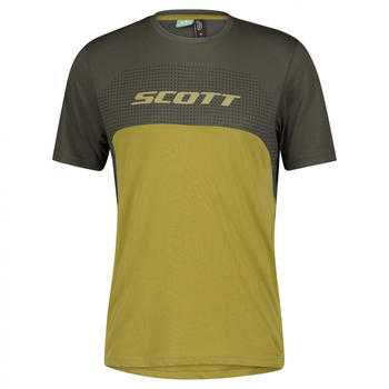 Scott Trail Flow Dri S/SL Shirt dark grey/mud green