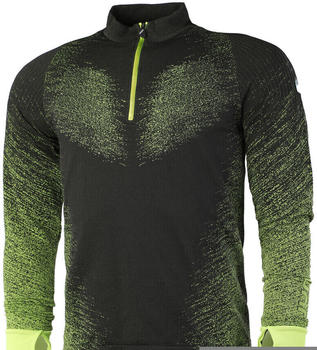 UYN Exceleration Long Sleeves Zip Up Shirt Men (O102095) black/yellow fluo