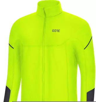 Gore M Thermo Long Sleeve Zip Shirt neon yellow/black