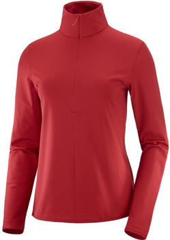 Salomon Outrack Half-Zip Sweatshirt red chili