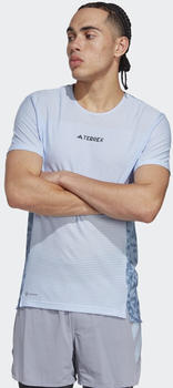 Adidas TERREX Agravic Pro Trail Running T-Shirt Men blue dawn/wonder steel