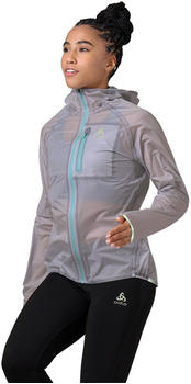Odlo Zeroweight Dual Dry Jacket Waterproof Women (313021) silver grey/polynya