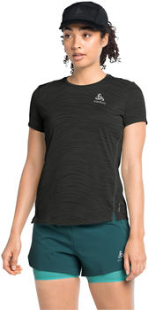 Odlo Women Zeroweight Engineered Chill-Tec Running Shirt black melange