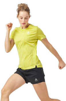Odlo Women Zeroweight Engineered Chill-Tec Running Shirt limeade melange