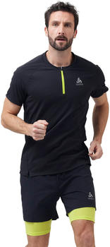 Odlo Axalp Trail 1/2 Zip short sleeves Shirt (313902) black/evening primrose