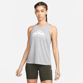 Nike Dri FIT Trail Running Tanktop Women (DM7571) dk grey heather/white