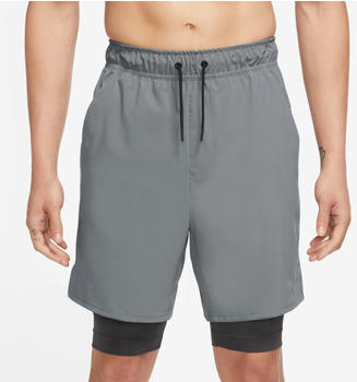 Nike Men's Dri-FIT 2-in-1-Shorts (DV9334) smoke grey/dk smoke grey