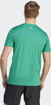 Adidas Run Icons 3 Bar Logo T-Shirt (HR3245) court green