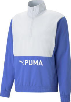 Puma Men Fit Heritage Woven 1/2 Zip royal sapphire/platinum gray