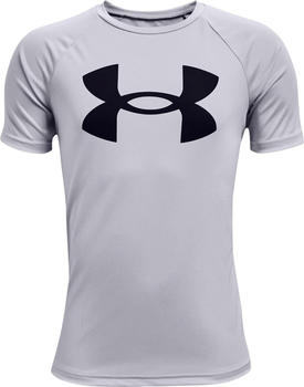 Under Armour Boys' UA Tech Big Logo Short Sleeve mod gray light heather/black