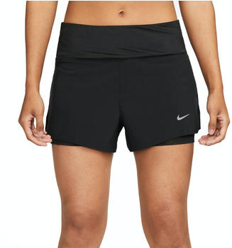Nike Dri-FIT Swift Mid-Rise 3in1 Women's Shorts (DX1029) black/reflective silver