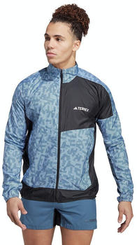 Adidas Terrex Trail Windbreaker Men's Running Jacket (HZ1300) blue