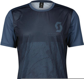 Scott Trail Vertic Short-Sleeve Men's Shirt (403240) dark blue/metal blue