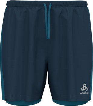 Odlo Essential 2in1 Shorts 5 inch (323072) blue wing teal - saxony blue