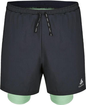 Odlo Essential 2in1 Shorts 5 inch (323072) black - loden frost