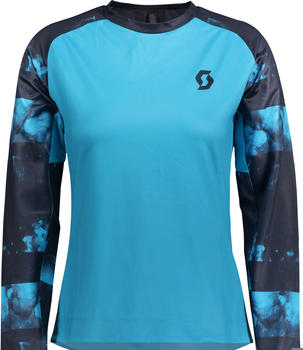 Scott Shirt W's Trail Storm Long Sleeve (283383) breeze blue/dark blue
