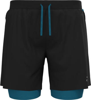 Odlo The X-Alp 6-Inch 2-In-1 Trail Running Shorts (323452) black - saxony blue