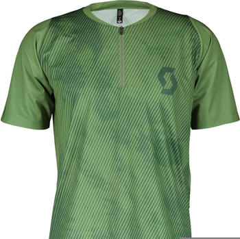 Scott Trail Vertic Zip Short-Sleeve Men's Shirt (289421) frost green/smoked green