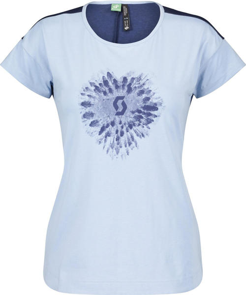 Scott Trail Flow Dri Short-Sleeve Women's Shirt (289436) glace blue/midnight blue