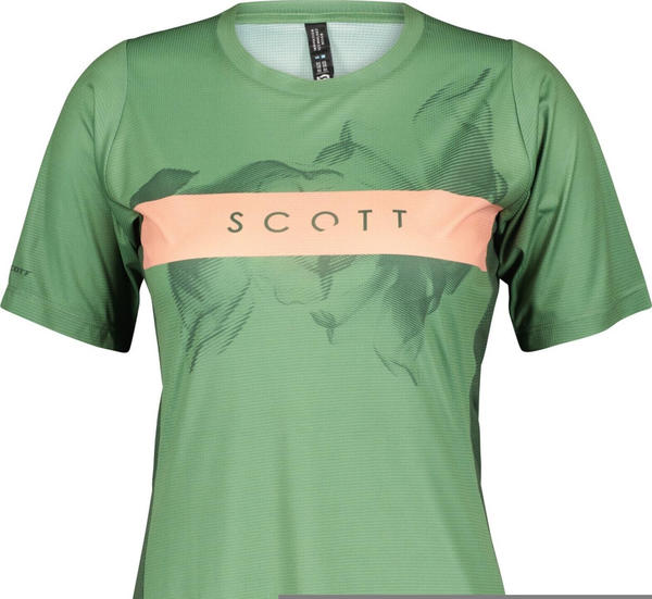 Scott Trail Vertic Short-Sleeve Women's Shirt (289440) glade green/crystal pink