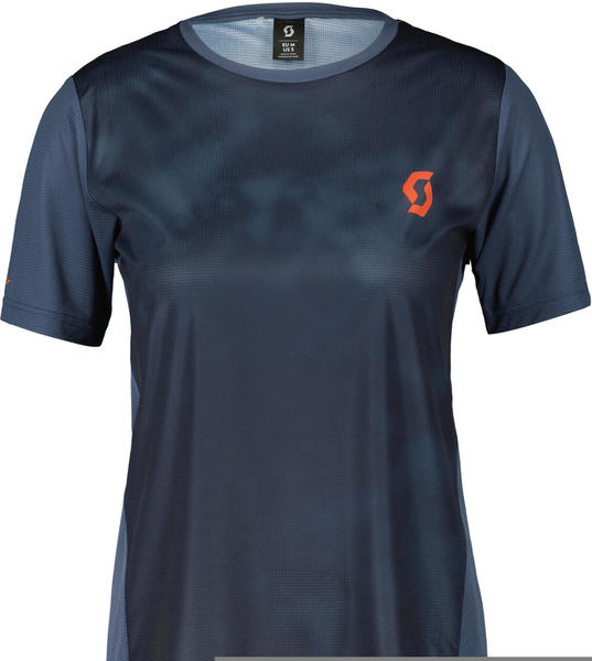 Scott Trail Flow Short-Sleeve Women's Shirt (403120) metal blue/dark blue