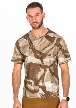 Nike Dri FIT Miler short sleeves Shirt Camo Design (DQ4736) beige
