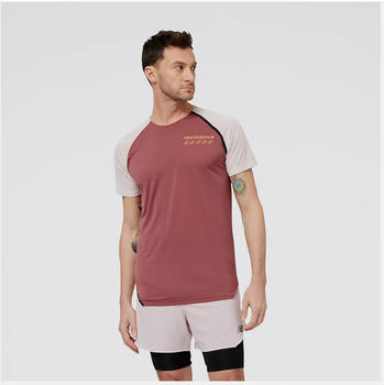 New Balance Accelerate Pacer Short Sleeve (MT31241) washed burgundy