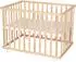 Roba Laufgitter 75x100cm höhenverstellbar mit Rollen, Holz natur (0241NAV235)