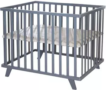 Roba Luxe Laufgitter 75x100cm, gesteppte Einlage, anthrazit (0242ANL245)