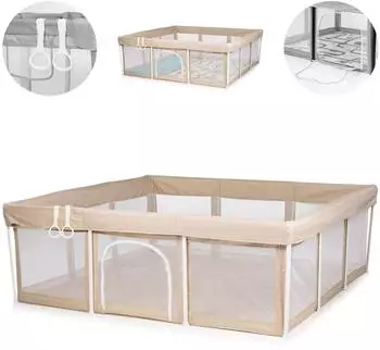 Chipolino Easy Laufstall 180x180cm, faltbar, beige (KOIEA0252BE)