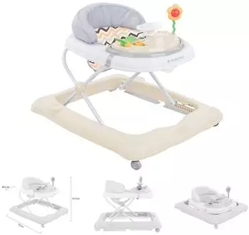 KIKKABOO Misty Lauflernhilfe klappbar, 3-fach h&ouml;henverstellbar, beige/braun