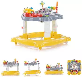 Chipolino Joya Lux Lauflernwagen 4-in-1, gelb, Kunststoff