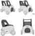KIKKABOO Trolie Lauflernwagen 4-in-1 Ziehspielzeug, Rutscher, Aufbewahrungsbox, beige (31005030113)