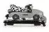 Cangaroo Cabrio Lauflernwagen 2-in-1 Auto-Design, höhenverstellbar, grau/schwarz