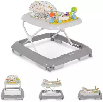 Moni Bravy Lauflernhilfe klappbar mit Spielcenter, grau