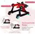 Costway Lauflernwagen 3-in-1 klappbar, Babyschaukel, Babywippe, rot (Kunststoff)