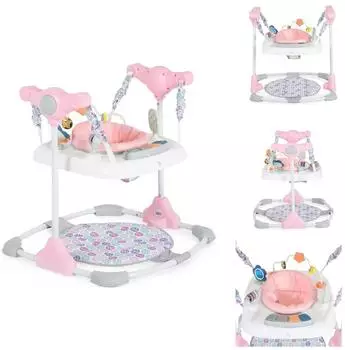 Moni Hopser Hop Türhopser 360° drehbarer Sitz, Musik, rosa