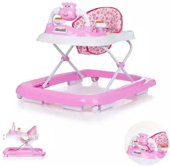 Chipolino Little Cow Lauflernhilfe höhenverstellbar, Musik, Licht, rosa (PRLC02304PI)